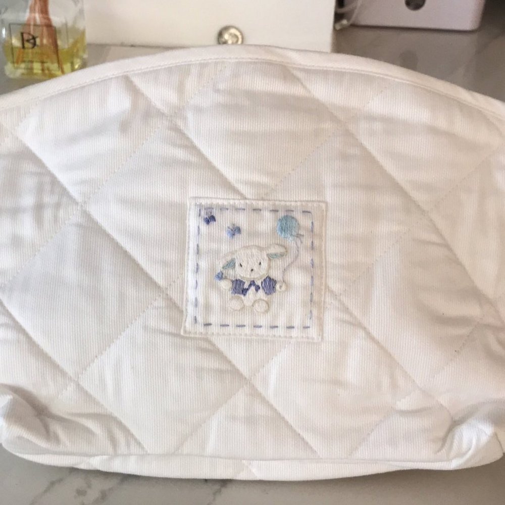 JACADI, WHITE, TOILETRY BAG